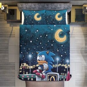 SONIC TWIN Size Duvet Cover Set- 3 Piece Bed Set for Boys Girls